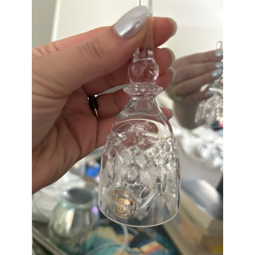 Handcrafted Lead Crystal Dinner Bell Made in Yugoslavia